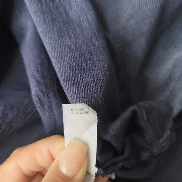 NWT Aerie After Dusk Oversized Distressed Graphic Tee, Size XLarge, Color Blue - Picture 7 of 9